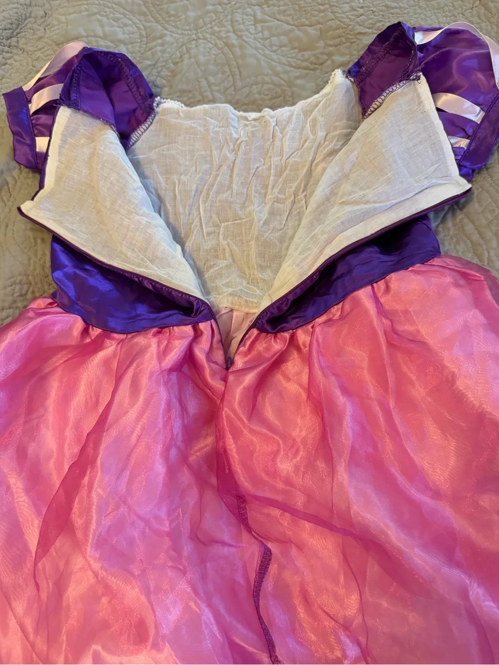 Purple and Pink Princess Dress Kids Costume